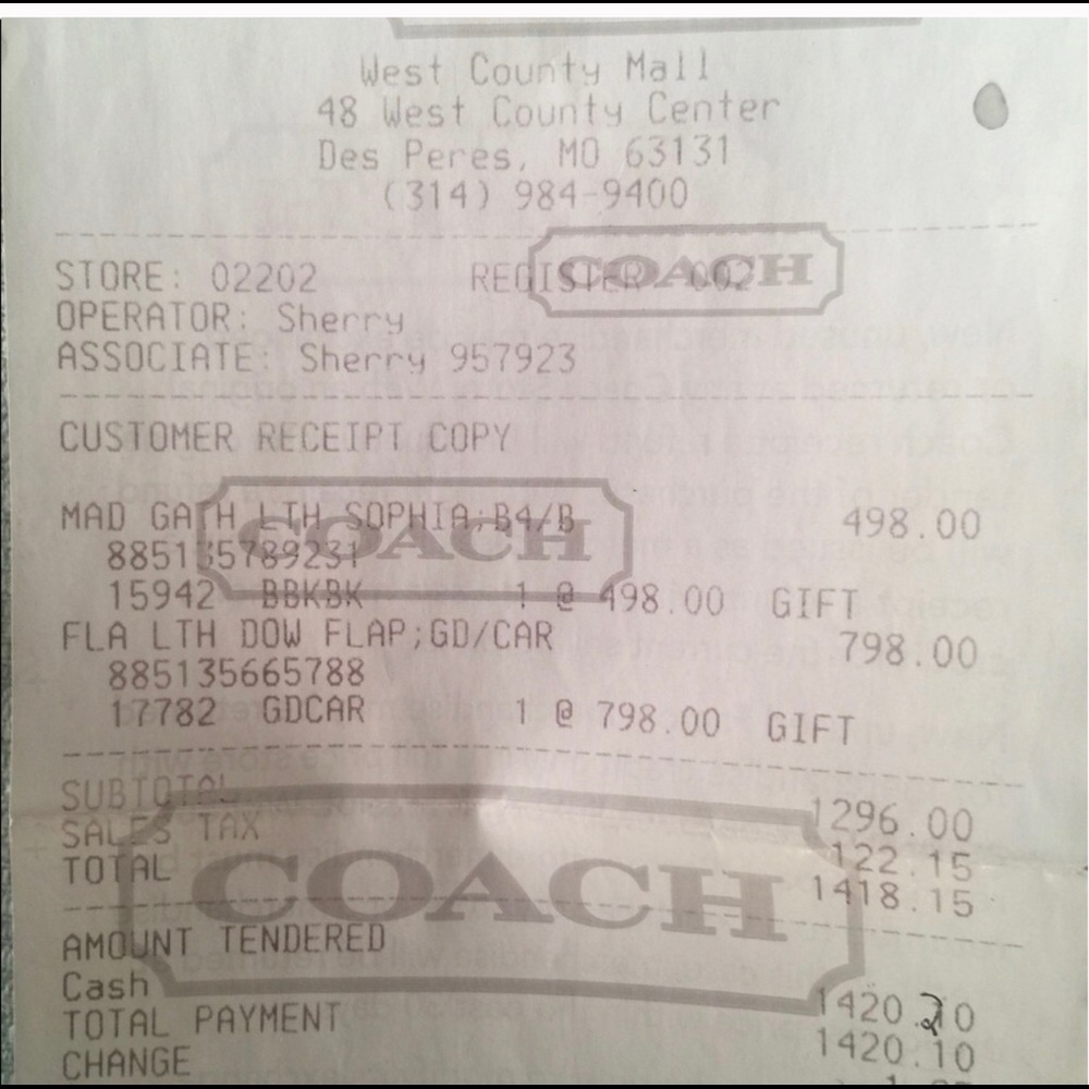 Coach Leather Flagship Purse - Picture 7 of 7